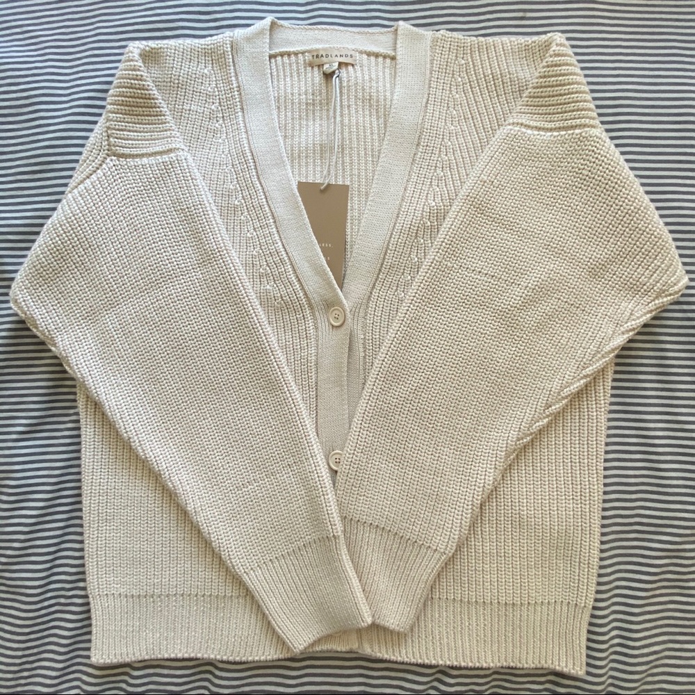 Tradlands Shelter Cardigan in Birch